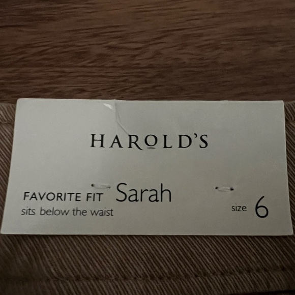 NWT Harold's Ribbed Sarah Fit Camel Color Ankle Pants Size 6 - Picture 6 of 8